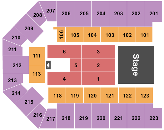 Appalachian Wireless Arena MercyMe Seating Chart